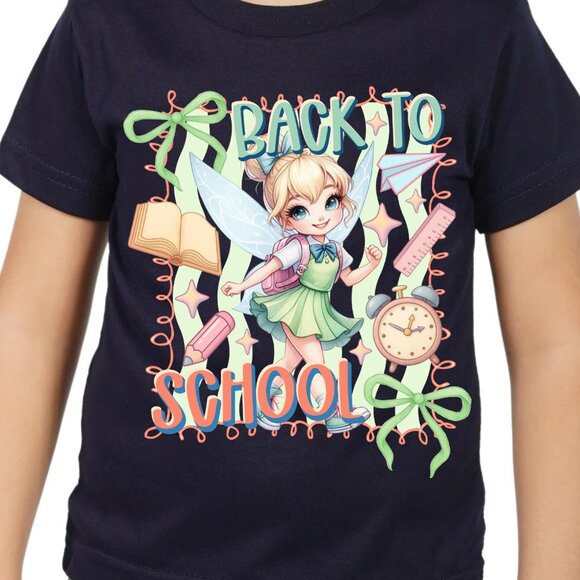 Tinker Bell Chibi Back to school Graphic T-shirt for kids - Picture 2 of 5
